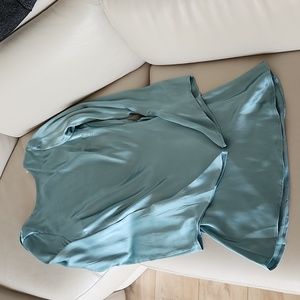 Davina satin long sleeve mini dress